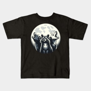 Trash Gang Under Moonlight Kids T-Shirt